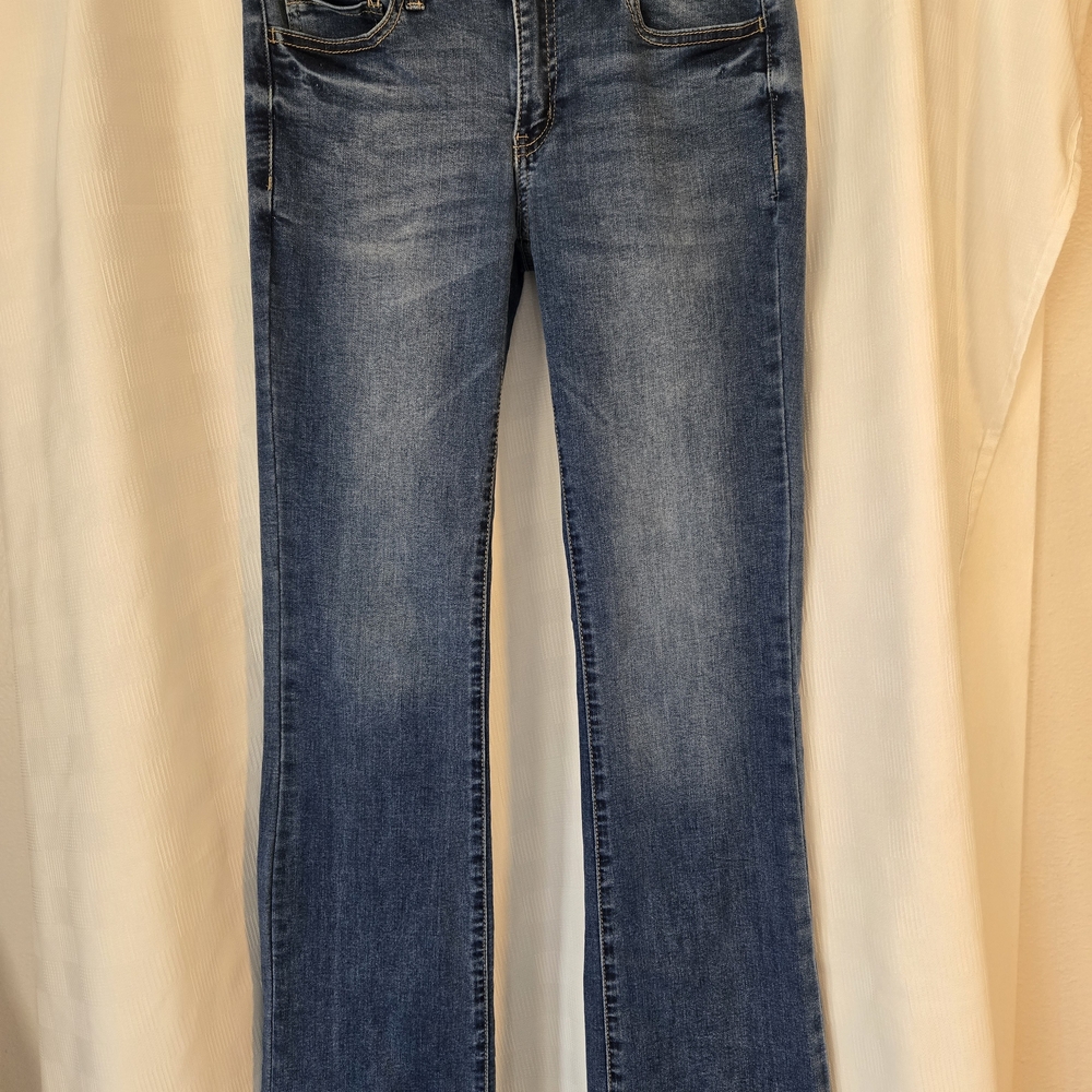SO Women's Straight Leg Blue Jeans
